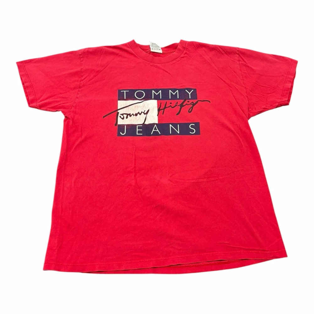 Vintage 90s Tommy Hilfiger Logo T Shirt